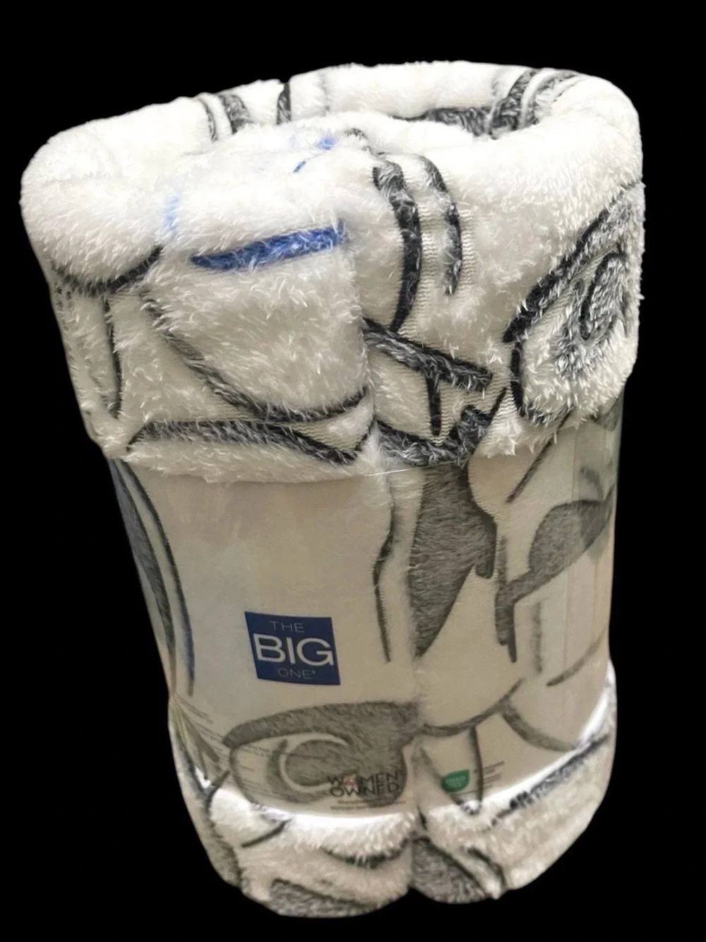 Star Wars Plush Throw in White and Blue Accents
